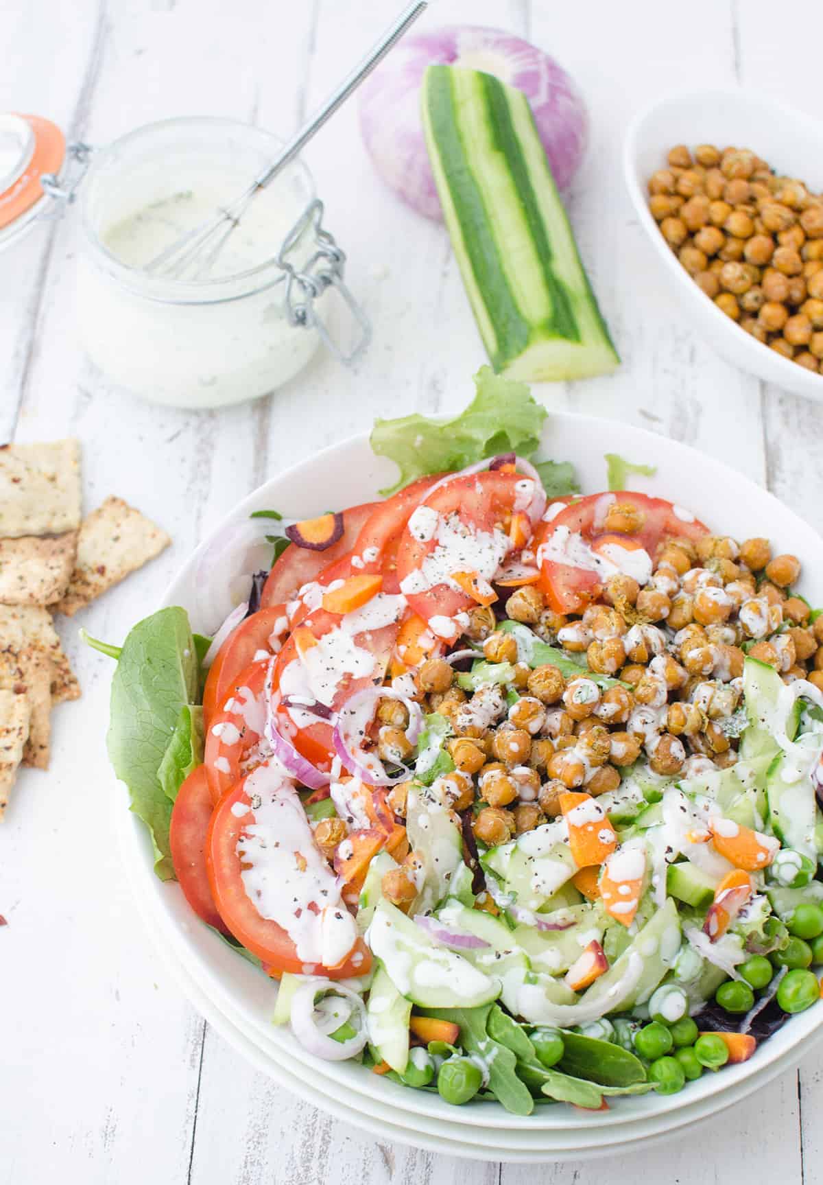 7 Salads with the Salad Cutting Bowl - Midwest Goodness