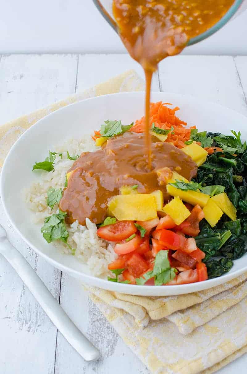 Thai Vegetable Curry Bowl - Delish Knowledge